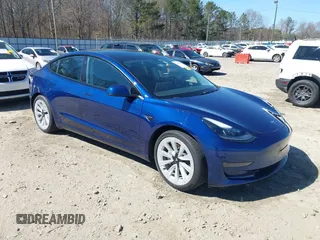 2021 Tesla Model 3 Long Range with VIN 5YJ3E1EB3MF031457, listed as a IAAI auction lot 41630758 with 71,113 mi miles and . Bid and sale history available at carsss.com. Image 1.