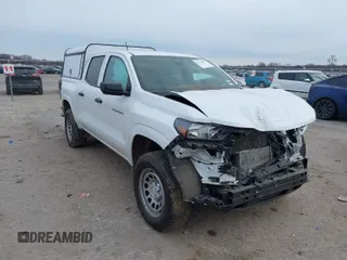 2024 Chevrolet Colorado 2WD Work Truck with VIN 1GCGSBECXR1148879, listed as a IAAI auction lot 41374991 with Not Provided miles and . Bid and sale history available at DreamBid. Image 1.
