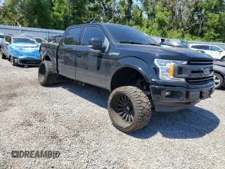 2018 Ford F-150 XL with VIN 1FTEW1EG3JKF99594, listed as a Copart auction lot 52247735 with 76,065 mi miles and Salvage Title. Bid and sale history available at carsss.com. Image 4.