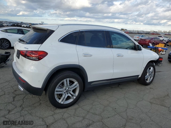 2023 Mercedes-Benz GLA with VIN W1N4N4HB6PJ442049, listed as a Copart auction lot 47623035 with 38,356 mi miles and Salvage Title. Bid and sale history available at carsss.com. Image 3.