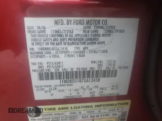 2007 Ford Freestyle SEL z VIN 1FMDK05187GA13458, wystawiony jako Copart lot #50725564 z przebiegiem 206 339 mil mil oraz Szkoda całkowita • Salvage title. Historia ofert i sprzedaży dostępna na DreamBid. Obrazek 13.