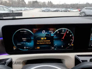 2021 Mercedes-Benz CLA with VIN W1K5J4HB6MN224663, listed as a Copart auction lot 45504085 with 26,663 mi miles and Salvage Title. Bid and sale history available at carsss.com. Image 9.