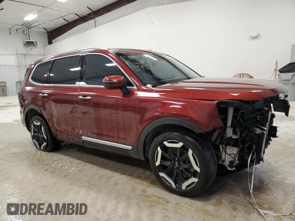 2023 Kia Telluride S with VIN 5XYP64GC5PG345386, listed as a Copart auction lot 49250505 with 65,100 mi miles and Salvage Title. Bid and sale history available at DreamBid. Image 4.