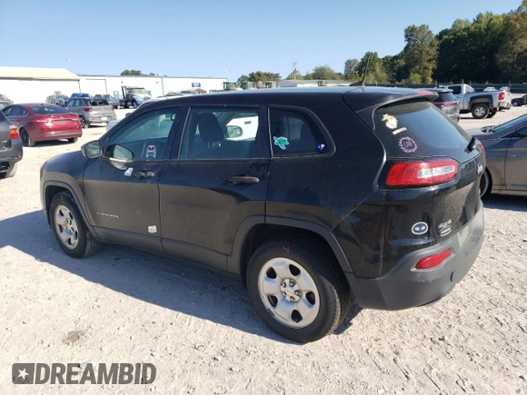 2017 Jeep Cherokee Sport with VIN 1C4PJMAS7HD222221, listed as a Copart auction lot 74942774 with 103,537 mi miles and Salvage Title. Bid and sale history available at carsss.com. Image 2.