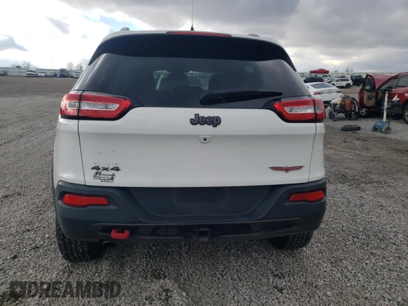 2017 Jeep Cherokee Trailhawk L Plus with VIN 1C4PJMBB7HW500120, listed as a Copart auction lot 84458794 with 157,311 mi miles and Salvage Title. Bid and sale history available at carsss.com. Image 6.