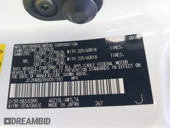 2017 Lexus NX 200t with VIN JTJYARBZXH2051583, listed as a IAAI auction lot 41991742 with 73,943 mi miles and . Bid and sale history available at DreamBid. Image 9.