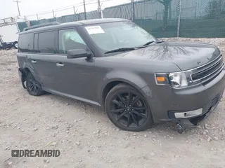 2019 Ford Flex SEL z VIN 2FMHK6C83KBA10648, wystawiony jako IAAI lot #41797597 z przebiegiem 56 916 mil mil oraz . Historia ofert i sprzedaży dostępna na DreamBid. Obrazek 1.