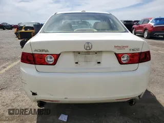 2005 Acura TSX with VIN JH4CL96875C027173, listed as a Copart auction lot 53687395 with 224,054 mi miles and Salvage Title. Bid and sale history available at carsss.com. Image 6.