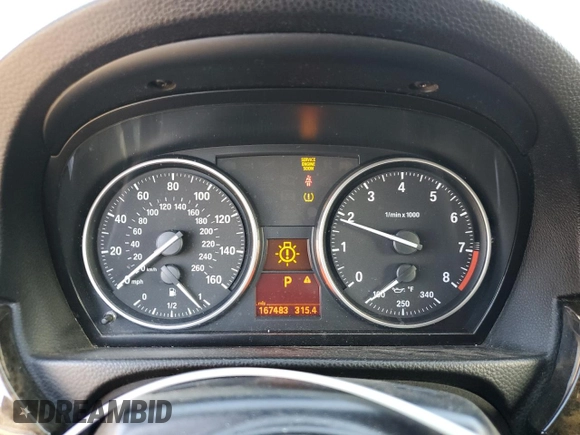2008 BMW 3 Series 328i with VIN WBAWR335X8P154126, listed as a Copart auction lot 88220555 with 167,483 mi miles and Salvage Title. Bid and sale history available at carsss.com. Image 9.