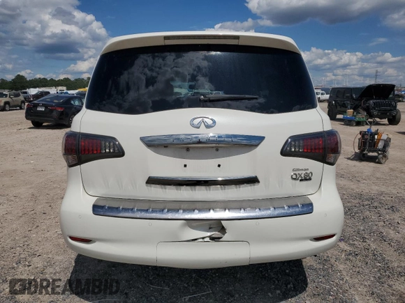 2016 Infiniti QX80 Limited with VIN JN8AZ2NE1G9121043, listed as a Copart auction lot 56562085 with 135,450 mi miles and Salvage title. Bid and sale history available at DreamBid. Image 6.