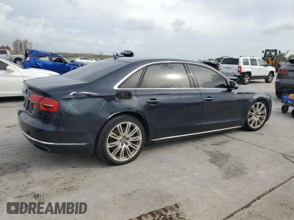 2015 Audi A8 3.0T z VIN WAU3GAFD2FN026312, wystawiony jako Copart lot #53914905 z przebiegiem Nie podano mil oraz Szkoda całkowita • Salvage title. Historia ofert i sprzedaży dostępna na DreamBid. Obrazek 3.