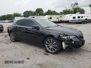 2016 Acura TLX V6 with VIN 19UUB2F33GA008415, listed as a Copart auction lot 59565375 with 111,329 mi miles and Salvage title. Bid and sale history available at DreamBid. Image 4.