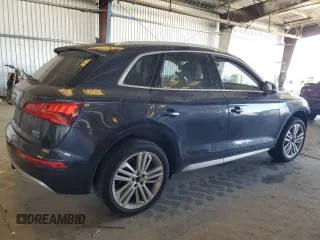 2018 Audi Q5 Premium Plus with VIN WA1BNAFY6J2163328, listed as a Copart auction lot 65366225 with 58,391 mi miles and Salvage title. Bid and sale history available at DreamBid. Image 3.