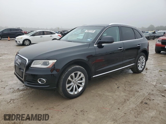 2015 Audi Q5 Premium with VIN WA1CFAFP3FA086214, listed as a Copart auction lot 89331345 with 167,058 mi miles and Salvage Title. Bid and sale history available at carsss.com. Image 1.
