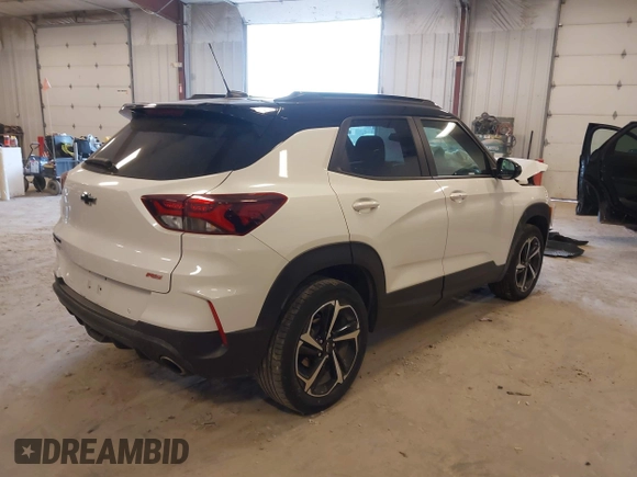2022 Chevrolet TrailBlazer RS with VIN KL79MUSL9NB015079, listed as a IAAI auction lot 42037322 with 73,701 mi miles and . Bid and sale history available at DreamBid. Image 4.