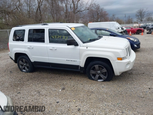 2017 Jeep Patriot 75th Anniversary with VIN 1C4NJRBBXHD108927, listed as a IAAI auction lot 41935713 with 103,802 mi miles and . Bid and sale history available at carsss.com. Image 13.