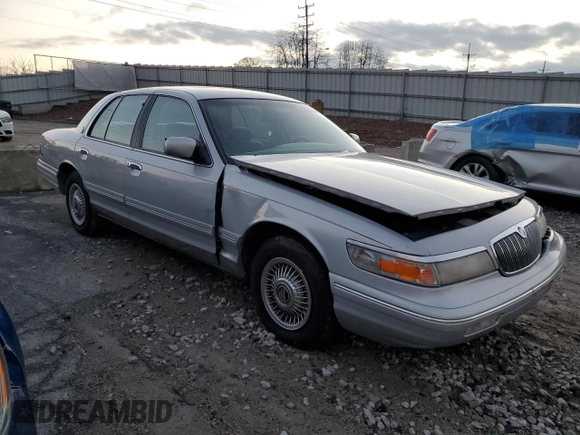 1996 Mercury Grand Marquis GS with VIN 2MELM74W8TX653415, listed as a Copart auction lot 85582734 with 187,282 mi miles and Salvage Title. Bid and sale history available at DreamBid. Image 4.