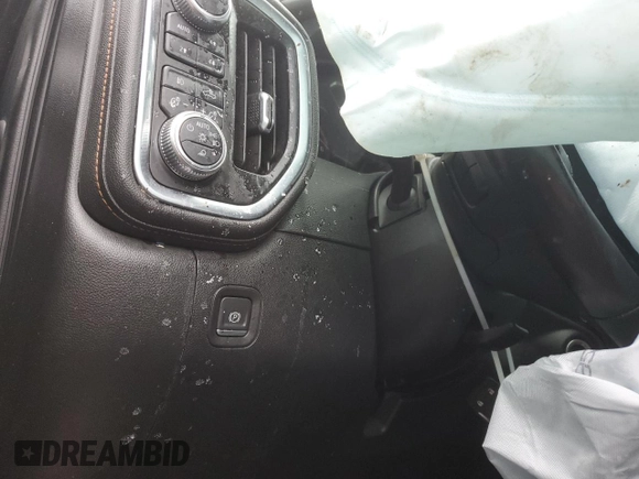 2021 GMC Sierra 1500 AT4 with VIN 1GTU9EET3MZ214568, listed as a Copart auction lot 83029864 with 0 mi miles and Salvage Title. Bid and sale history available at carsss.com. Image 9.