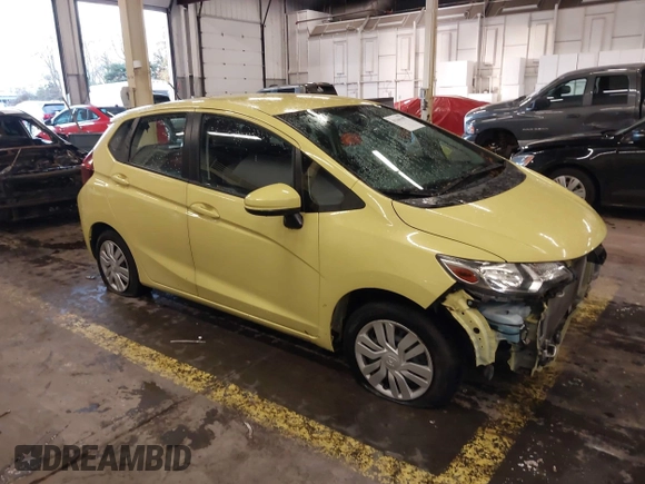 2017 Honda Fit LX with VIN JHMGK5H51HS019564, listed as a IAAI auction lot 41166197 with 58,438 mi miles. Bid and sale history available at carsss.com. Image 1.