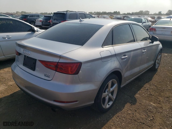2015 Audi A3 2.0T Premium with VIN WAUBFGFF4F1104146, listed as a Copart auction lot 64123434 with 69,208 mi miles and Salvage Title. Bid and sale history available at carsss.com. Image 3.