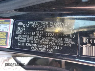 2017 Kia Rio LX with VIN KNADM4A3XH6063540, listed as a Copart auction lot 75802384 with 123,193 mi miles and Salvage Title. Bid and sale history available at carsss.com. Image 12.