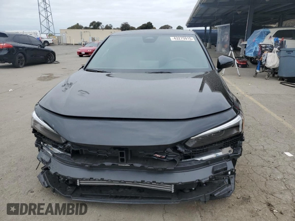 2025 Honda Civic Si with VIN 2HGFE1E50SH473225, listed as a Copart auction lot 43275915 with 4,756 mi miles and Salvage Title. Bid and sale history available at DreamBid. Image 5.