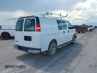 2021 Chevrolet Express Cargo with VIN 1GCWGAFP5M1258210, listed as a IAAI auction lot 42378121 with 50,438 mi miles and . Bid and sale history available at DreamBid. Image 4.