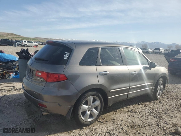 2008 Acura RDX with VIN 5J8TB18208A008884, listed as a Copart auction lot 52046045 with 129,168 mi miles and Salvage Title. Bid and sale history available at carsss.com. Image 3.