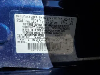 2017 Nissan Note SV with VIN 3N1CE2CP9HL365989, listed as a Copart auction lot 50433005 with Not Provided miles and Salvage Title. Bid and sale history available at DreamBid. Image 12.
