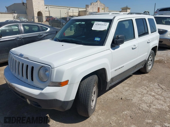 2016 Jeep Patriot Sport SE with VIN 1C4NJPBAXGD753958, listed as a IAAI auction lot 42052122 with 175,502 mi miles and . Bid and sale history available at carsss.com. Image 2.