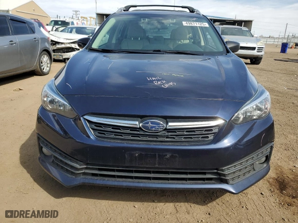 2020 Subaru Impreza Premium with VIN 4S3GTAD60L3715289, listed as a Copart auction lot 49871125 with 92,123 mi miles and Salvage Title. Bid and sale history available at carsss.com. Image 5.
