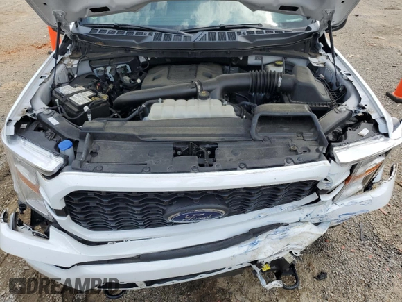 2022 Ford F-150 XL with VIN 1FTFW1E82NFB79062, listed as a Copart auction lot 61136015 with 37,849 mi miles and Salvage title. Bid and sale history available at DreamBid. Image 11.
