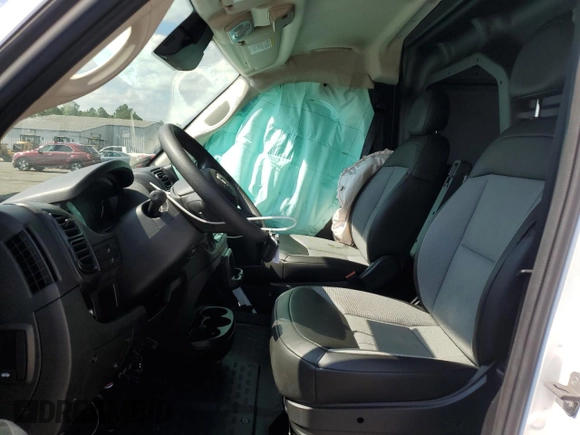 2023 Ram ProMaster Cargo with VIN 3C6LRVVG5PE589982, listed as a Copart auction lot 65990094 with 11,410 mi miles and Salvage Title. Bid and sale history available at DreamBid. Image 7.