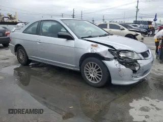 2005 Honda Civic Cpe LX with VIN 1HGEM22555L067702, listed as a Copart auction lot 48069335 with 152,838 mi miles and Salvage Title. Bid and sale history available at carsss.com. Image 4.