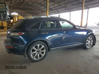 2005 Infiniti FX35 with VIN JNRAS08UX5X103477, listed as a Copart auction lot 72654224 with 97,898 mi miles and Salvage Title. Bid and sale history available at carsss.com. Image 3.