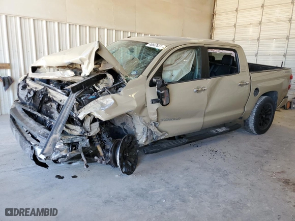2017 Toyota Tundra 4WD Limited with VIN 5TFHW5F11HX638100, listed as a Copart auction lot 48667665 with 0 mi miles and Non Repairable. Bid and sale history available at carsss.com. Image 1.