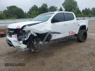 2016 Chevrolet Colorado 4WD Z71 with VIN 1GCGTDE36G1133849, listed as a Copart auction lot 59207125 with 61,743 mi miles and Salvage title. Bid and sale history available at DreamBid. Image 1.