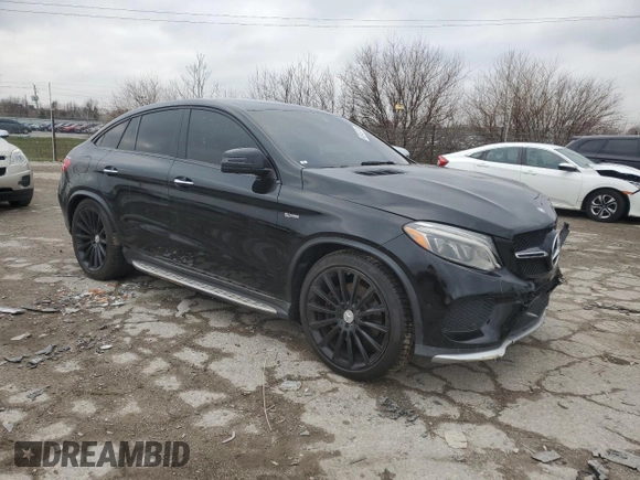 2017 Mercedes-Benz GLE 43 AMG with VIN 4JGED6EB3HA064011, listed as a Copart auction lot 85243874 with 95,518 mi miles and Salvage title. Bid and sale history available at DreamBid. Image 4.