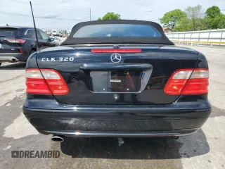 2003 Mercedes-Benz CLK 320 with VIN WDBLK65G43T140926, listed as a Copart auction lot 54426345 with 65,221 mi miles and Salvage Title. Bid and sale history available at DreamBid. Image 6.