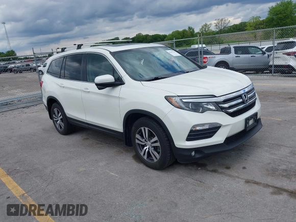 2017 Honda Pilot EX-L z VIN 5FNYF6H55HB098573, wystawiony jako IAAI lot #42347364 z przebiegiem 101 558 mil mil oraz . Historia ofert i sprzedaży dostępna na DreamBid. Obrazek 1.