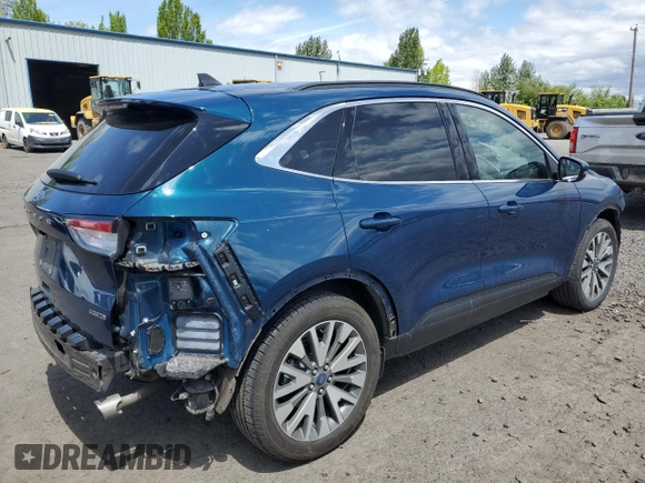 2020 Ford Escape Titanium Hybrid with VIN 1FMCU9DZ2LUC10252, listed as a Copart auction lot 56344755 with 31,382 mi miles and Salvage title. Bid and sale history available at DreamBid. Image 3.