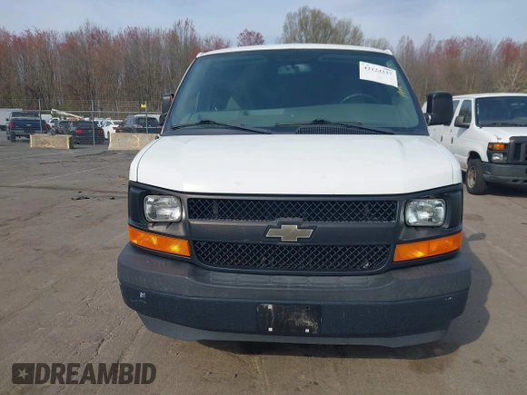 2017 Chevrolet Express Cargo Van with VIN 1GCWGAFF5H1133267, listed as a IAAI auction lot 42124337 with 162,899 mi miles. Bid and sale history available at carsss.com. Image 12.