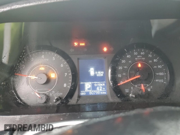 2017 Toyota Sienna L with VIN 5TDZZ3DC7HS900115, listed as a Copart auction lot 44694995 with 80,798 mi miles and Salvage Title. Bid and sale history available at DreamBid. Image 9.