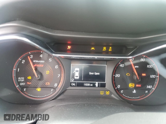 2023 Chevrolet TrailBlazer RS with VIN KL79MUSL8PB202574, listed as a Copart auction lot 46428005 with 11,039 mi miles and Salvage Title. Bid and sale history available at DreamBid. Image 9.