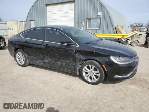 2015 Chrysler 200 Limited with VIN 1C3CCCAB7FN729781, listed as a Copart auction lot 47833635 with 80,631 mi miles and Salvage Title. Bid and sale history available at DreamBid. Image 4.
