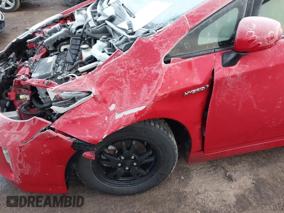 2013 Toyota Prius One with VIN JTDKN3DU6D5699782, listed as a IAAI auction lot 41456011 with 128,135 mi miles. Bid and sale history available at carsss.com. Image 19.