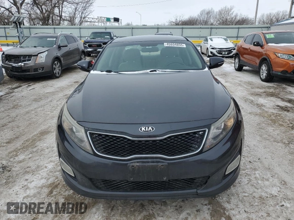 2015 Kia Optima LX with VIN 5XXGM4A76FG432993, listed as a Copart auction lot 45934855 with 206,204 mi miles and Salvage title. Bid and sale history available at DreamBid. Image 5.