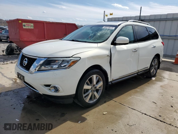 2013 Nissan Pathfinder SV with VIN 5N1AR2MM7DC633680, listed as a Copart auction lot 49915615 with 181,596 mi miles and Salvage Title. Bid and sale history available at carsss.com. Image 1.