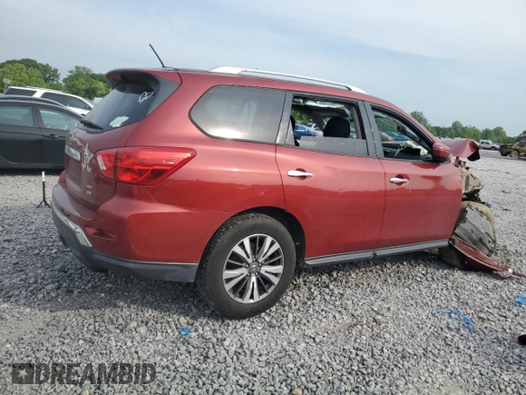 2017 Nissan Pathfinder SL with VIN 5N1DR2MM2HC648722, listed as a Copart auction lot 54918265 with 160,575 mi miles and Salvage Title. Bid and sale history available at DreamBid. Image 3.