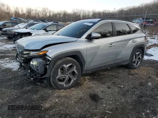2022 Hyundai Tucson SEL with VIN 5NMJC3AEXNH088778, listed as a Copart auction lot 42343075 with 23,461 mi miles and Salvage Title. Bid and sale history available at carsss.com. Image 1.